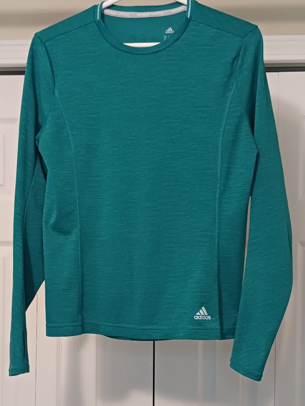 #108 3/$18 - Adidas Green Long Sleeve Top Size M